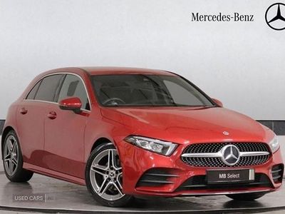 Used Mercedes A180 AMG line 136 HP (100 kW) 2021 Red Hatchback