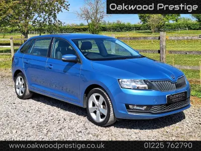 Begagnad Skoda Rapid SE 2017 Blå Halvkombi