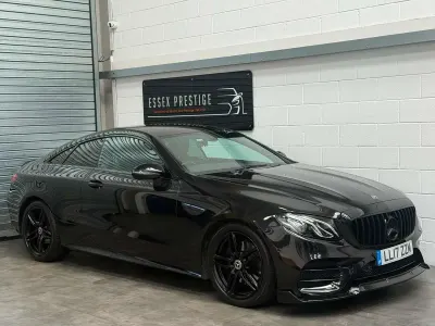 Used Mercedes E220 AMG line 2017 Black Coupe