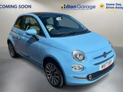 Used Fiat 500 Lounge 69 HP (50 kW) 2017 Blue Hatchback