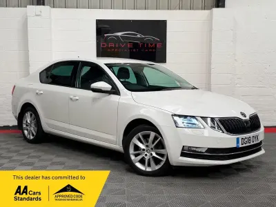 Used Skoda Octavia SE L 150 HP (110 kW) 2018 White Hatchback