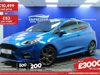 Second-hand Ford Fiesta ST-Line 140 CP (102 kW) 2019 Albastru Hatchback