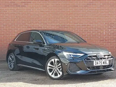New Audi A3 S-Line 150 HP (110 kW) 2025 Black Hatchback