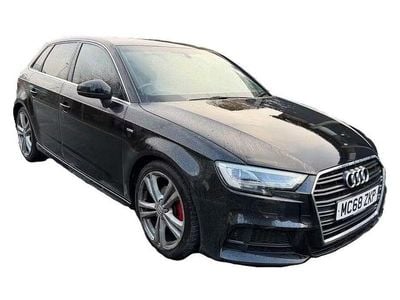 Used Audi A3 S-Line 116 HP (85 kW) 2019 Black Sedan