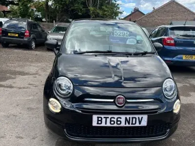 Used Fiat 500 Pop 69 HP (50 kW) 2016 Black Hatchback