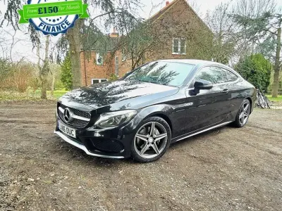 Used Mercedes C220 AMG line 2016 Black Coupe