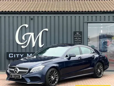 Used Mercedes CLS350 AMG Line Premium 254 HP (186 kW) 2014 Blue Coupe