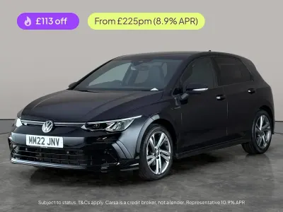 Used VW Golf VIII R-line 131 HP (96 kW) 2022 Black Hatchback