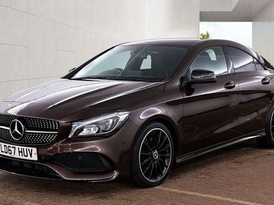 Usado Mercedes CLA220 AMG line 177 CV (130 kW) 2017 Marrón Berlina