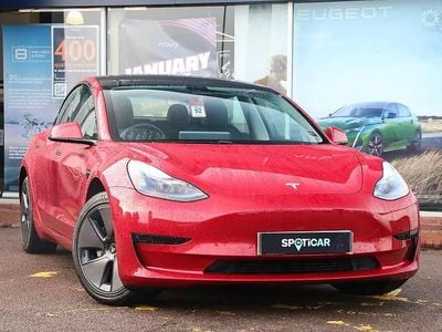 Red Used 2022 Tesla Model 3 Standard Range Sedan | £17,499 (Good price)