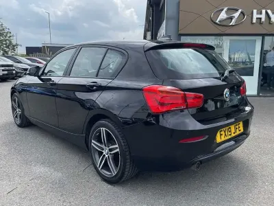 Used BMW 118 Sport Line 136 HP (100 kW) 2019 Black Hatchback