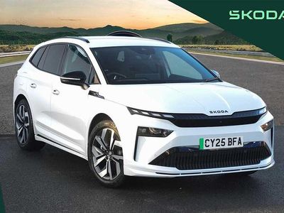 Used Skoda Enyaq iV SportLine 210 kW (286 HP) 2025 Moon white metallic SUV