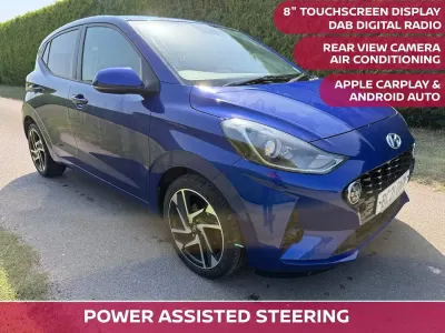 Used Hyundai i10 Premium 2021 Blue Hatchback