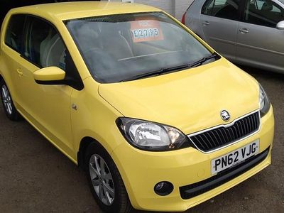 Yellow Used 2012 Skoda Citigo Elegance Hatchback | £2,995 (Fair price)