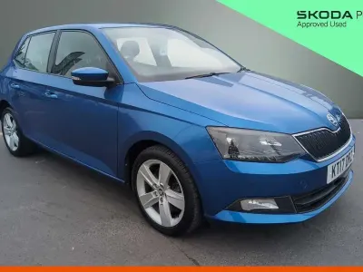 Used Skoda Fabia 81 HP (59 kW) 2017 Race blue metallic Hatchback