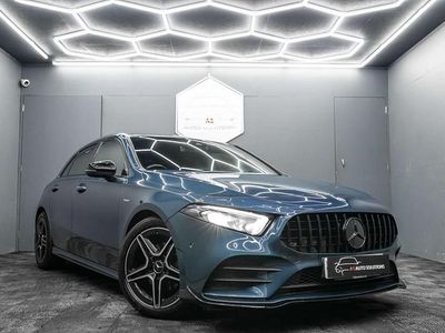 Used Mercedes A180 AMG Line Premium 136 HP (100 kW) 2022 Blue Hatchback