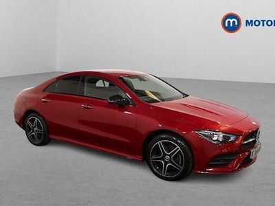 Begagnad Mercedes CLA250e AMG Line Premium 218 HK (160 kW) 2022 Röd Sedan