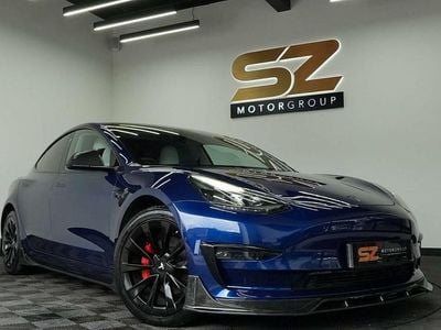 Blue Used 2021 Tesla Model 3 Long Range AWD Sedan | £18,995 (Fair price)