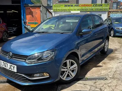 Used VW Polo Edition 90 HP (66 kW) 2017 Blue Hatchback