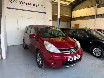 Used Nissan Note N-TEC 88 HP (64 kW) 2010 Red Hatchback