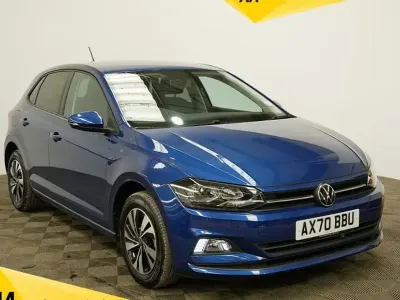 Used VW Polo Match 95 HP (69 kW) 2021 Blue Hatchback