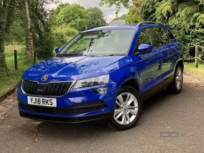 Used Skoda Karoq SE Technology 115 HP (84 kW) 2018 Blue SUV