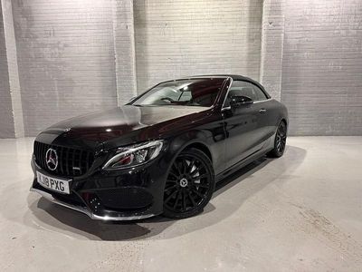 Black Used 2018 Mercedes C300 AMG Line Premium Plus Cabriolet | £15,500