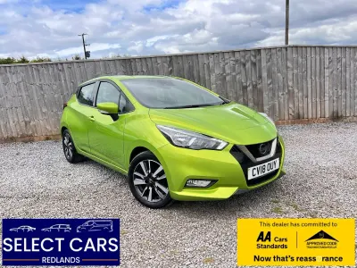 Used Nissan Micra Acenta Limited Edition 90 HP (66 kW) 2018 Green Hatchback
