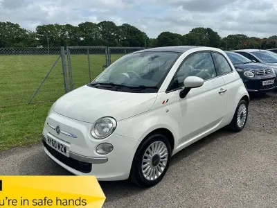 Used Fiat 500 Lounge 69 HP (50 kW) 2010 White Hatchback