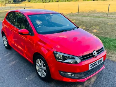 Used VW Polo Match 60 HP (44 kW) 2012 Red Hatchback