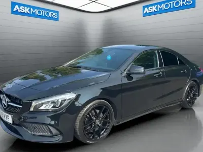 Used Mercedes CLA220 AMG line 170 HP (125 kW) 2019 Black Coupe