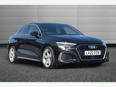 Used Audi A3 S-Line 150 HP (110 kW) 2022 Black Sedan