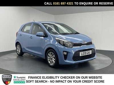 Used Kia Picanto 83 HP (61 kW) 2019 Blue Hatchback