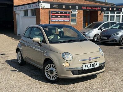 Usado Fiat 500 Lounge 69 HP (50 kW) 2014 Bege Citadino