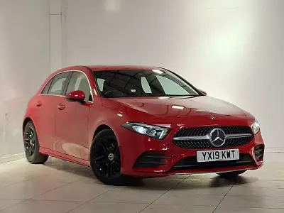 Used Mercedes A180 AMG Line Premium 116 HP (85 kW) 2019 Red Hatchback