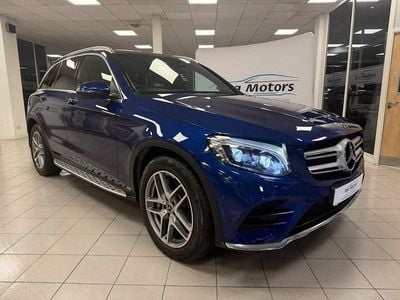 Blue Used 2017 Mercedes GLC350 AMG line SUV | £20,990 (Fair price)
