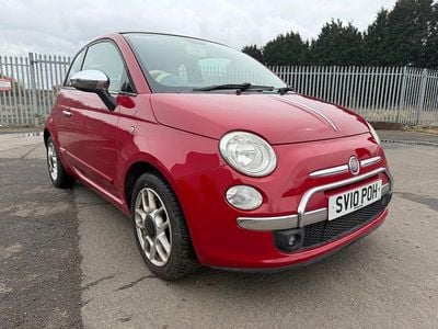 Used Fiat 500 Lounge 2010 Red Cabriolet