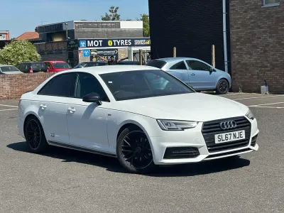 Used Audi A4 Black Edition 150 HP (110 kW) 2017 White Sedan