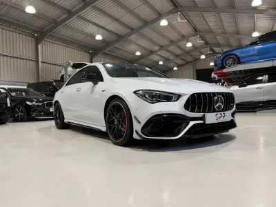 Used Mercedes CLA45 AMG AMG 421 HP (309 kW) 2022 White Coupe