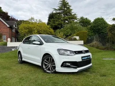 Used VW Polo R-line 110 HP (80 kW) 2016 White Hatchback