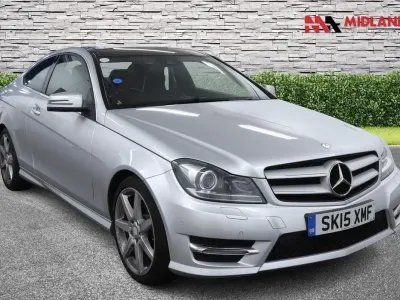 Used Mercedes C220 Sport Edition 170 HP (125 kW) 2015 Silver Coupe