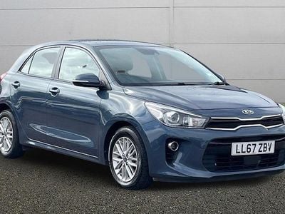Begagnad Kia Rio 77 HK (56 kW) 2018 Blå Halvkombi
