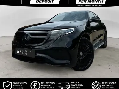 Used Mercedes EQC400 AMG line 300 kW (408 HP) 2022 Black SUV