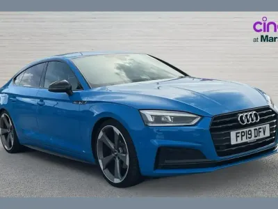 Used Audi A5 Black Edition 187 HP (137 kW) 2019 Blue Coupe