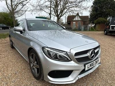 Used Mercedes C220 AMG line 170 HP (125 kW) 2016 Silver Coupe