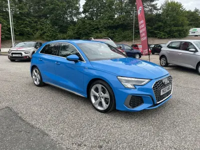 Used Audi A3 S-Line 2020 Turbo blue Sedan