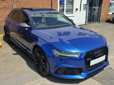 Used Audi RS6 Comfort 552 HP (405 kW) 2015 Blue Estate