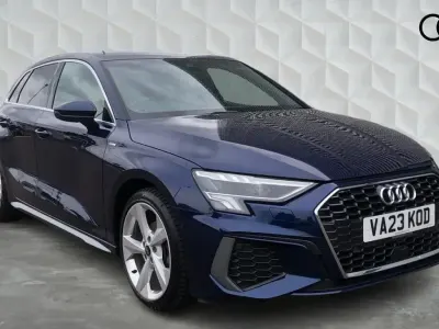 Used Audi A3 Sportback S-Line 150 HP (110 kW) 2023 Blue Hatchback