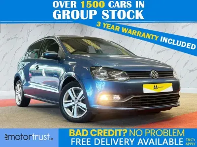 Used VW Polo Edition 90 HP (66 kW) 2017 Blue Hatchback