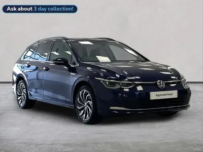 Second-hand VW Golf VIII Style 130 CP (95 kW) 2021 Albastru Break